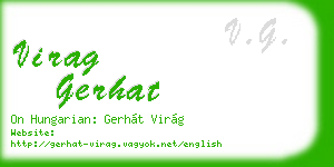 virag gerhat business card