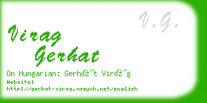 virag gerhat business card